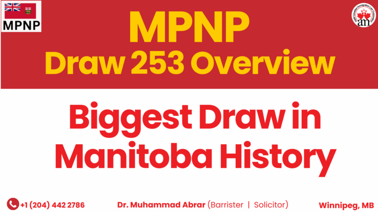 Manitoba Draw 253 Overview