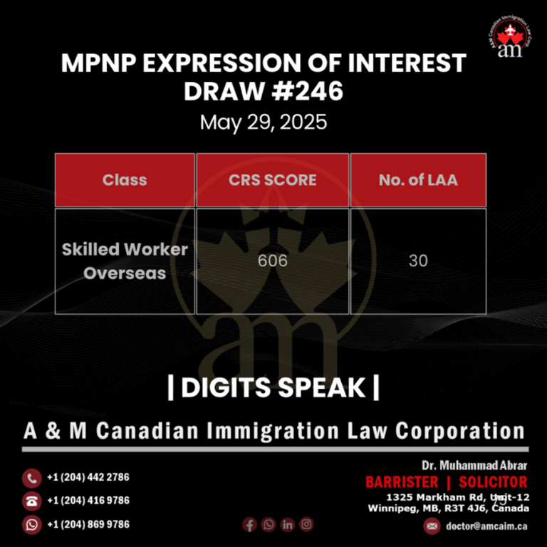 MPNP Expression of Interest Draw #246
