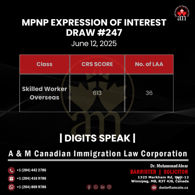 MPNP Expression of Interest Draw #247