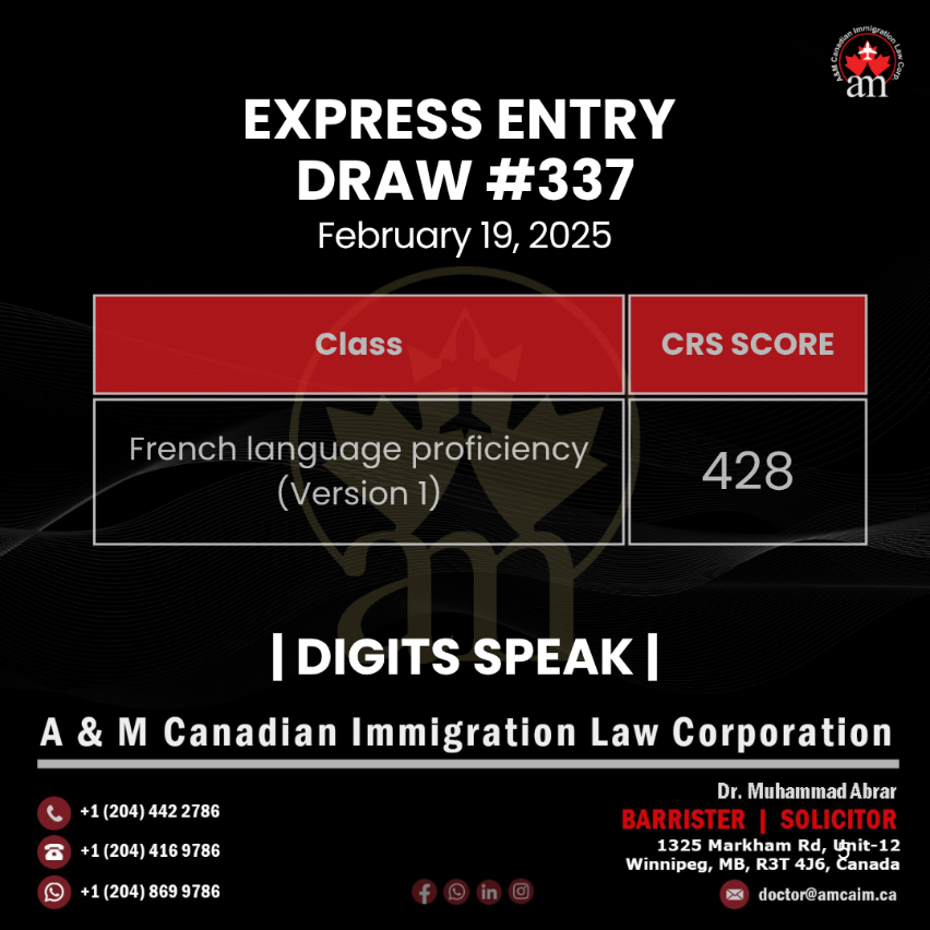 Express Entry Draw #337