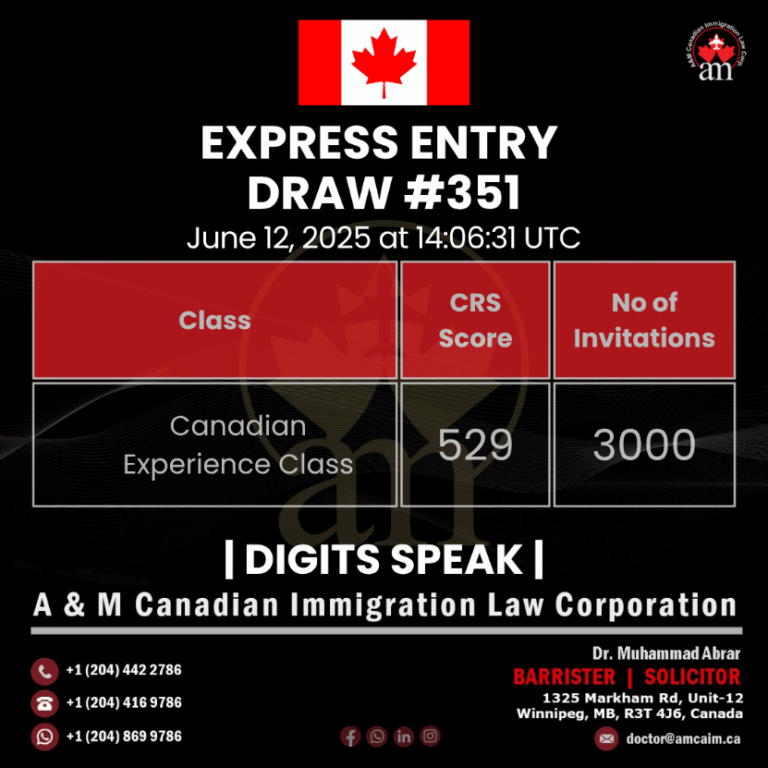 Express Entry Draw #351