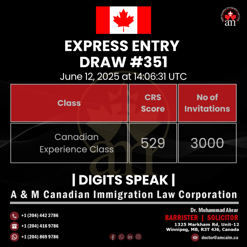Express Entry Draw #351