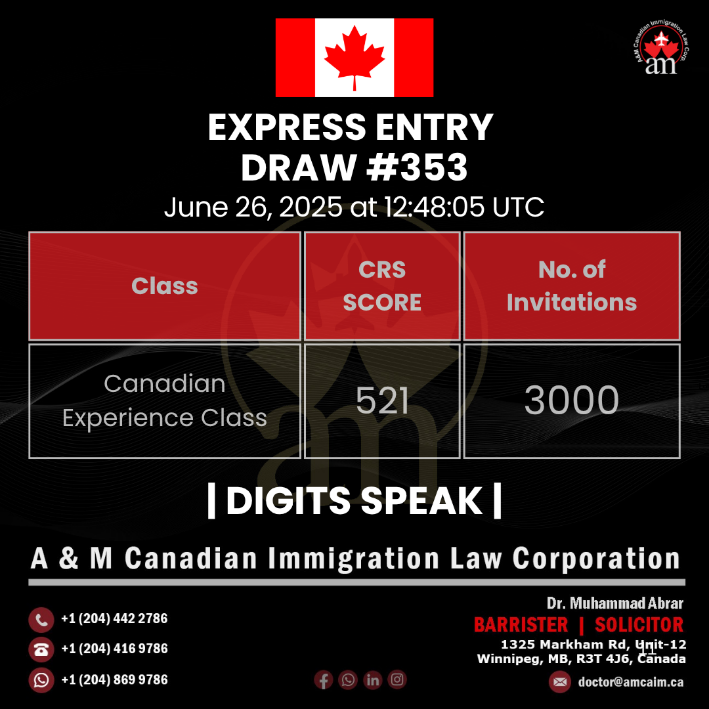Express Entry Draw #353