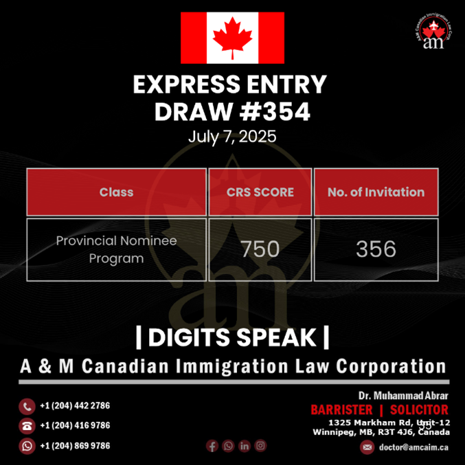 Express Entry Draw #354