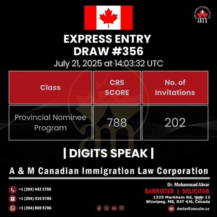 Express Entry Draw #356