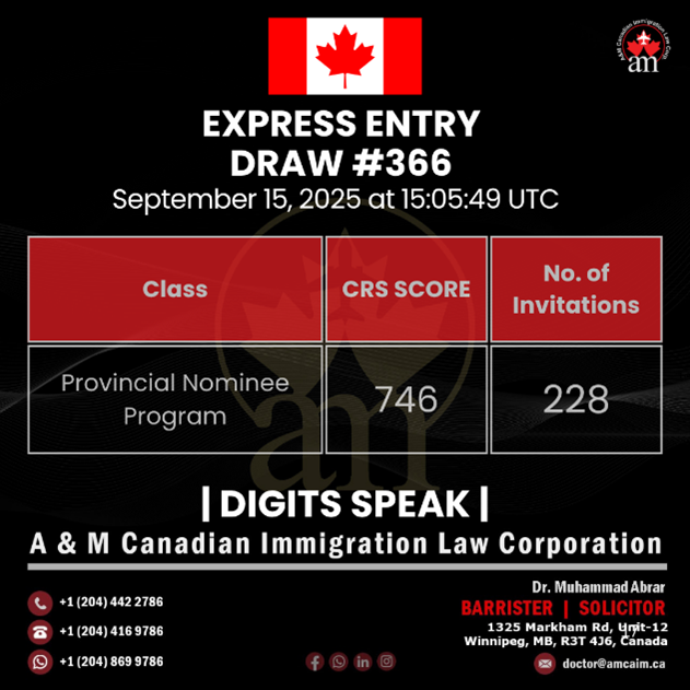 Express Entry Draw #366
