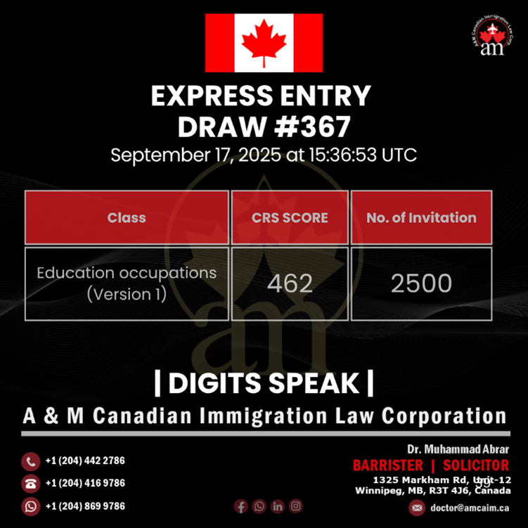 Express Entry Draw #367