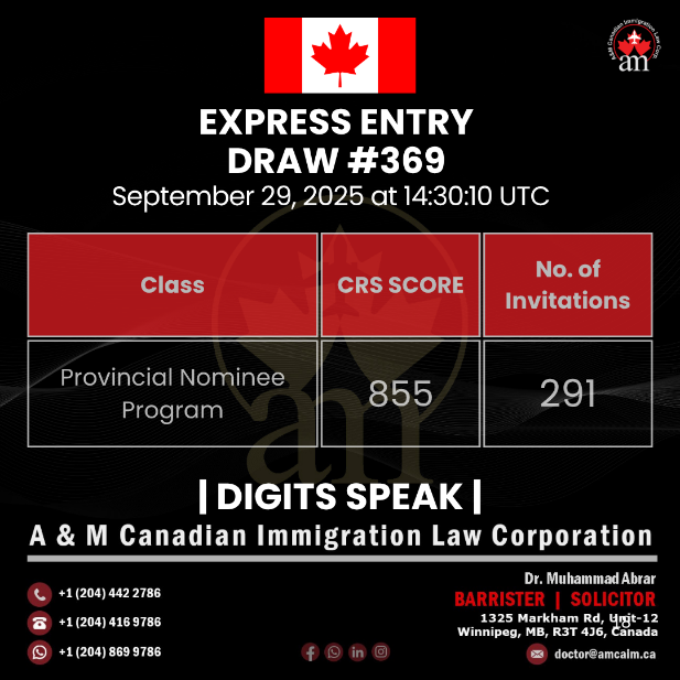 Express Entry Draw #369
