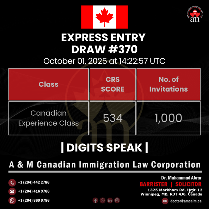 Express Entry Draw #370