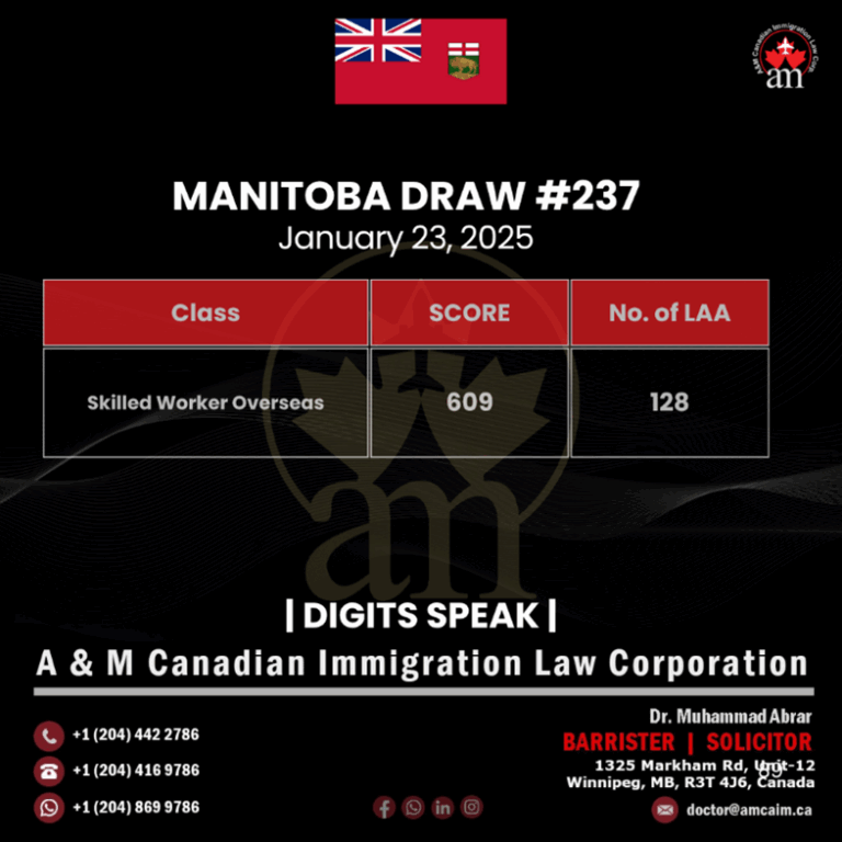 MPNP Expression of Interest Draw #237 – January 23, 2025