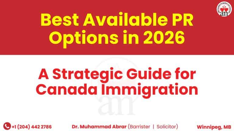 Best Available PR Options in Canada for 2026