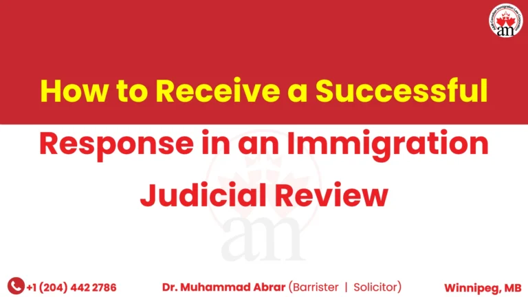How to Receive a Successful Response in an Immigration Judicial Review