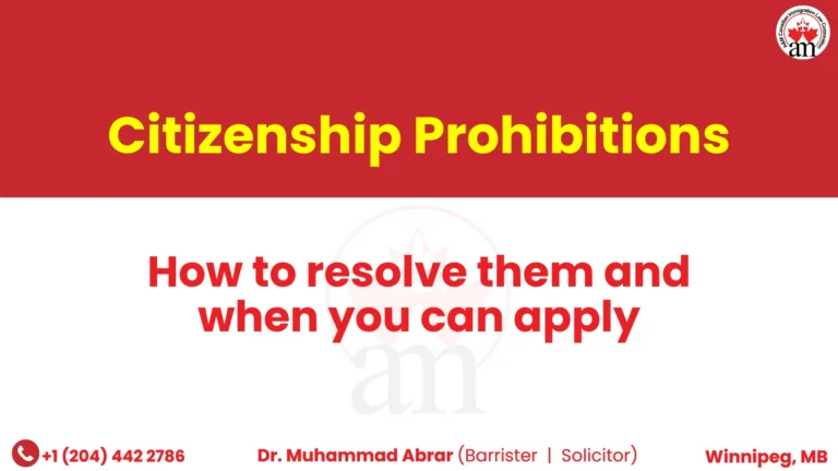 Citizenship prohibitions: how to resolve them and when you can apply