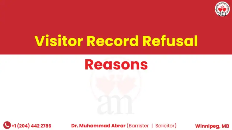 Visitor Record Refusal Reasons