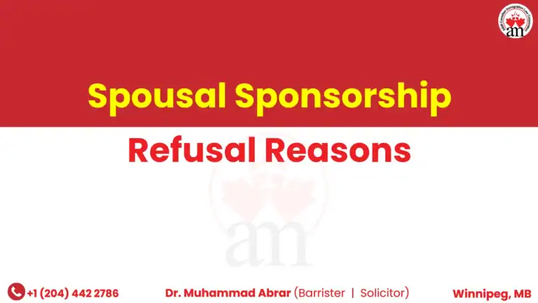 Spousal Sponsorship Refusal Reasons