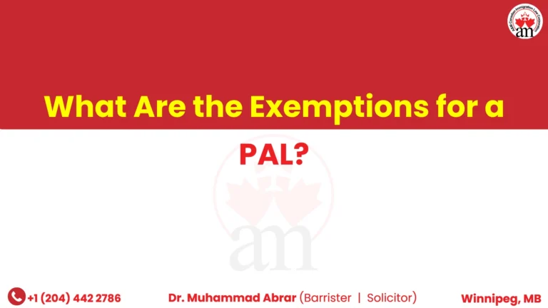 What Are the Exemptions for a PAL?