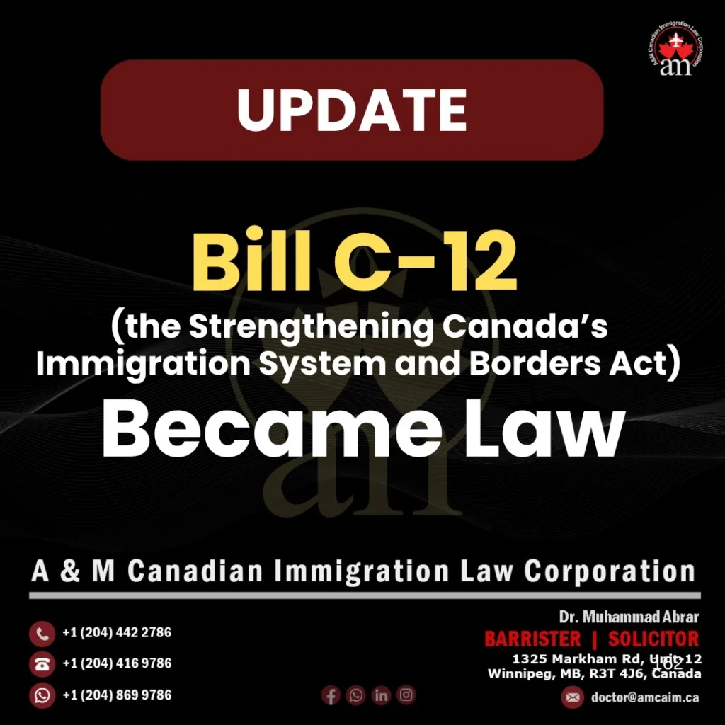 Canada’s New Immigration and Asylum Measures Under Bill C-12