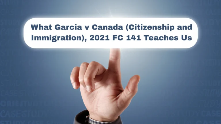 Withdrawn Charges, Self-Defence, and Criminal Inadmissibility: What Garcia v Canada (Citizenship and Immigration), 2021 FC 141 Teaches Us