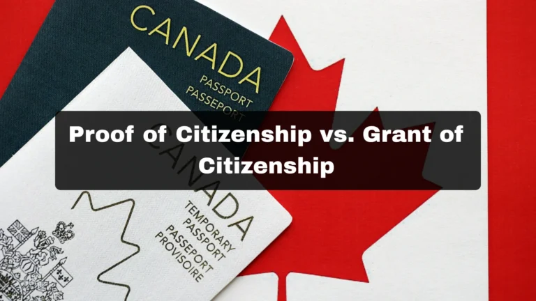 Citizenship vs. Grant of Citizenship