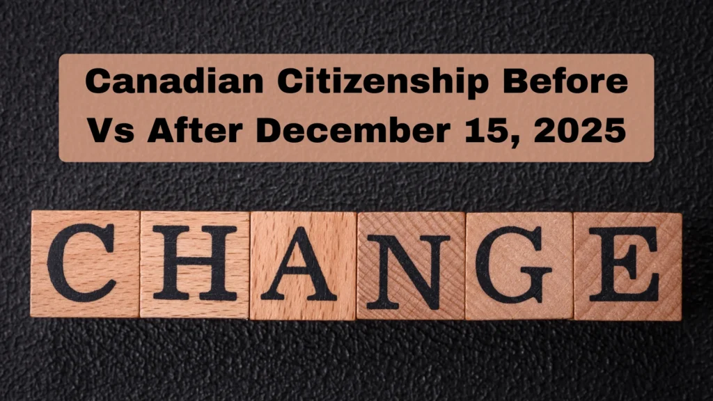 Change of Canadian Citizenship