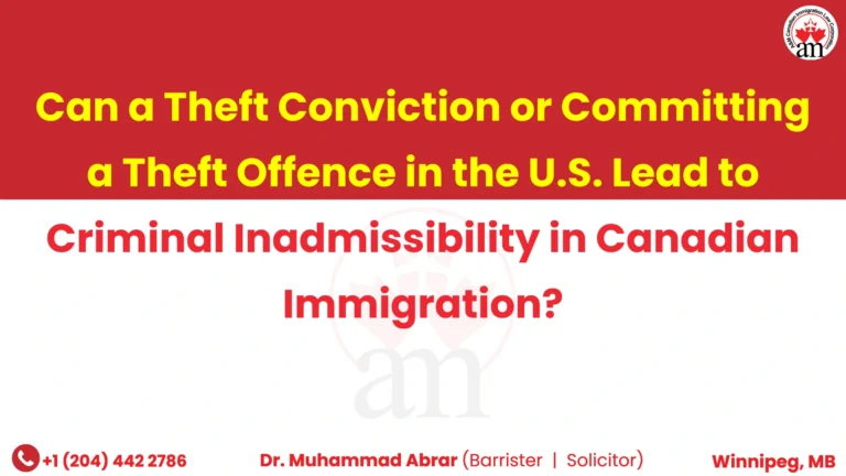 Can a Theft Conviction or Committing a Theft Offence in the U.S. Lead to Criminal Inadmissibility in Canadian Immigration?