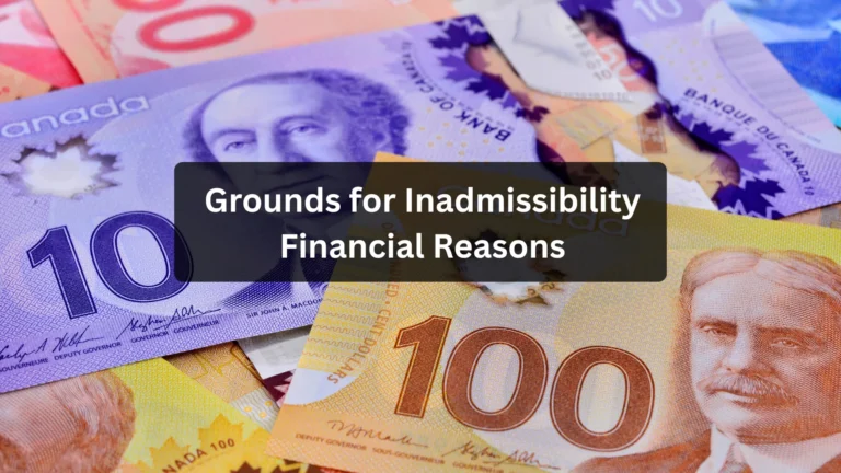 Grounds for Inadmissibility: Financial Reasons