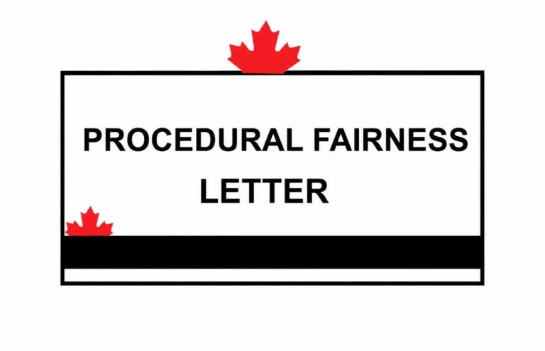 Procedural Fairness Letter
