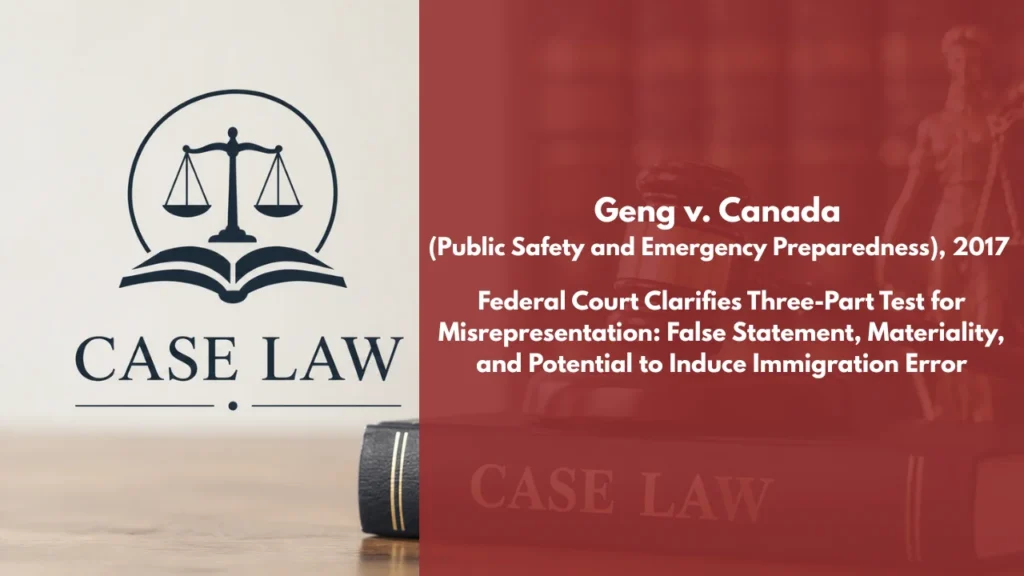 Geng v. Canada (Public Safety and Emergency Preparedness)