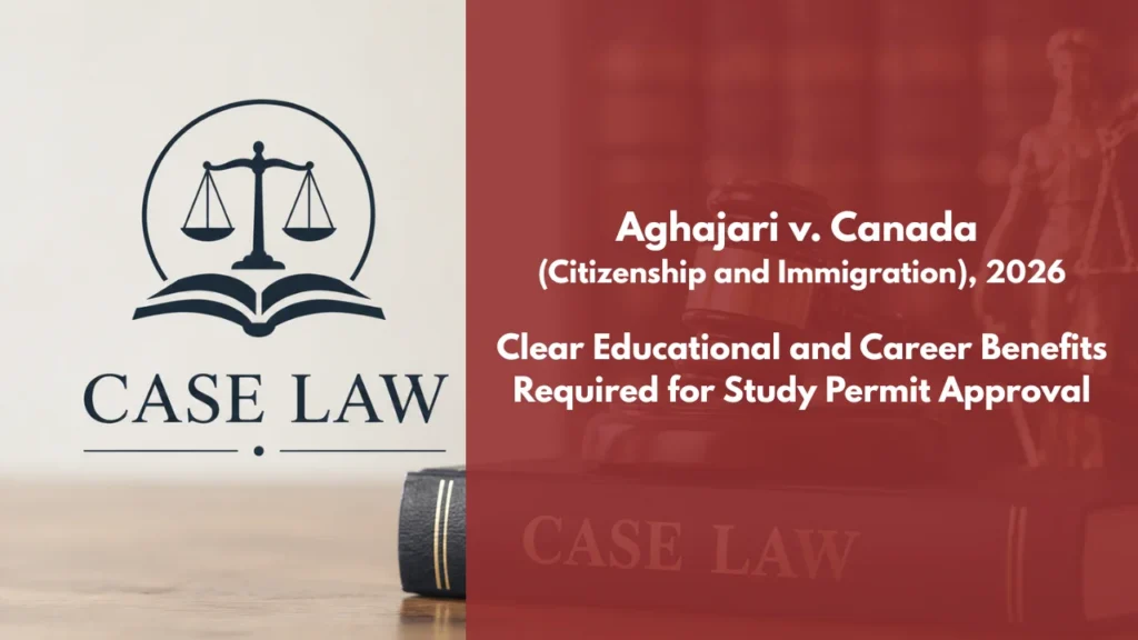 Aghajari v Canada (Citizenship and Immigration)