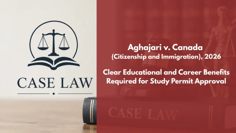 Aghajari v Canada (Citizenship and Immigration)