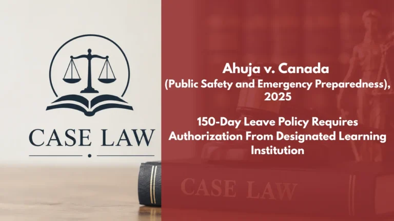 Ahuja v Canada (Public Safety and Emergency Preparedness)