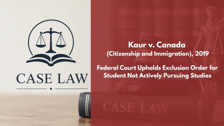 Kaur v Canada (Public Safety and Emergency Preparedness)