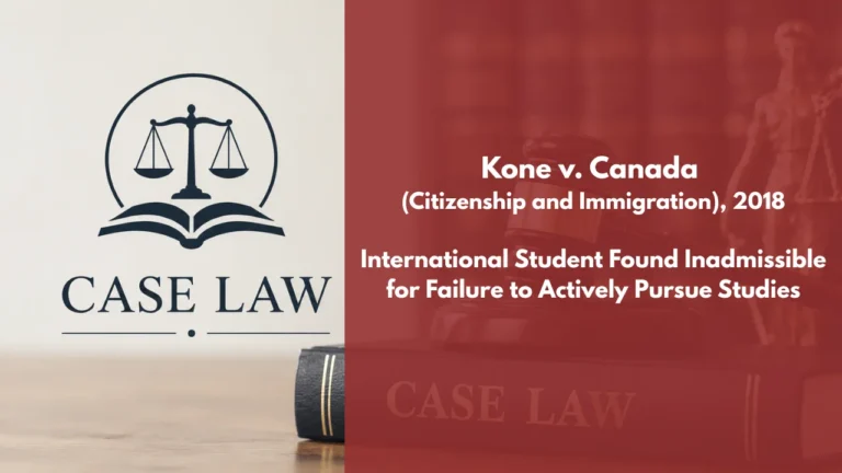 Kone v Canada (Immigration, Refugees and Citizenship)