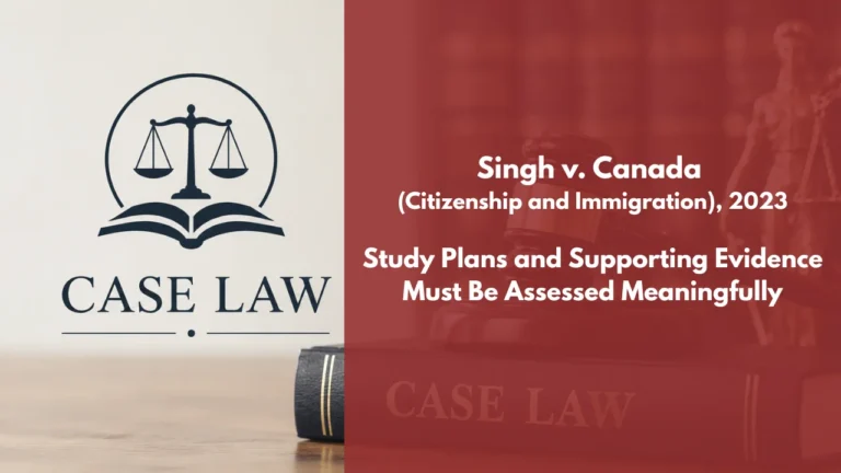 Singh v Canada (Citizenship and Immigration)