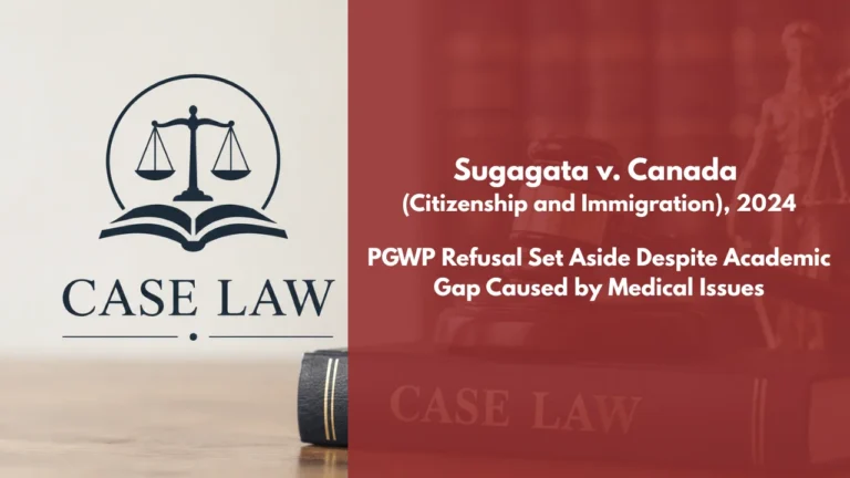 Sugagata v Canada (Citizenship and Immigration)