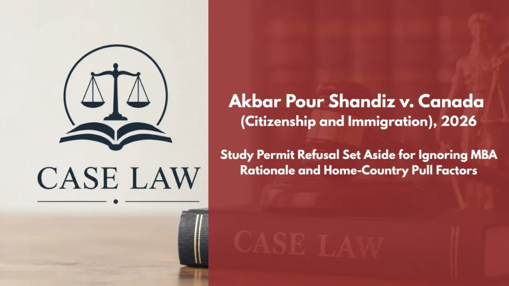 Akbar Pour Shandiz v. Canada (Citizenship and Immigration)