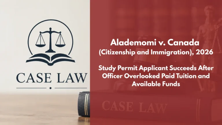: Alademomi v. Canada (Citizenship and Immigration)
