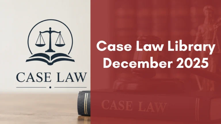 Case Law Library : December 2025
