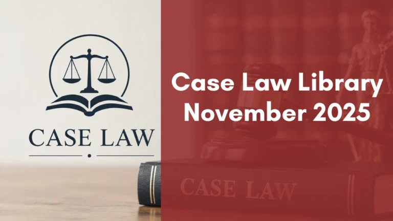 Case Law Library : November 2025
