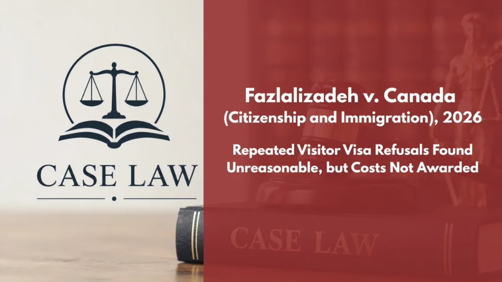 Fazlalizadeh v Canada (Citizenship and Immigration)