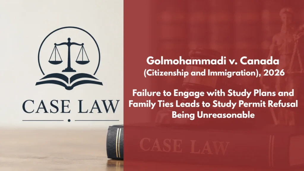 Golmohammadi v Canada (Citizenship and Immigration)
