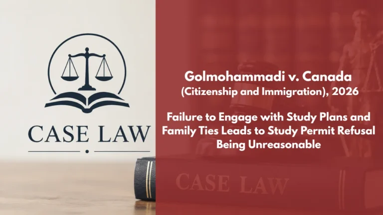 Golmohammadi v Canada (Citizenship and Immigration)
