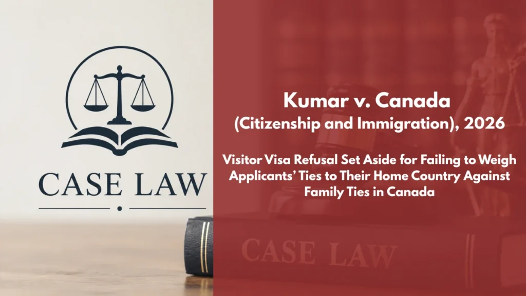 Kumar v. Canada (Citizenship and Immigration)