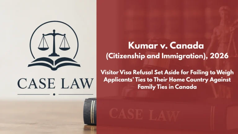Kumar v. Canada (Citizenship and Immigration)