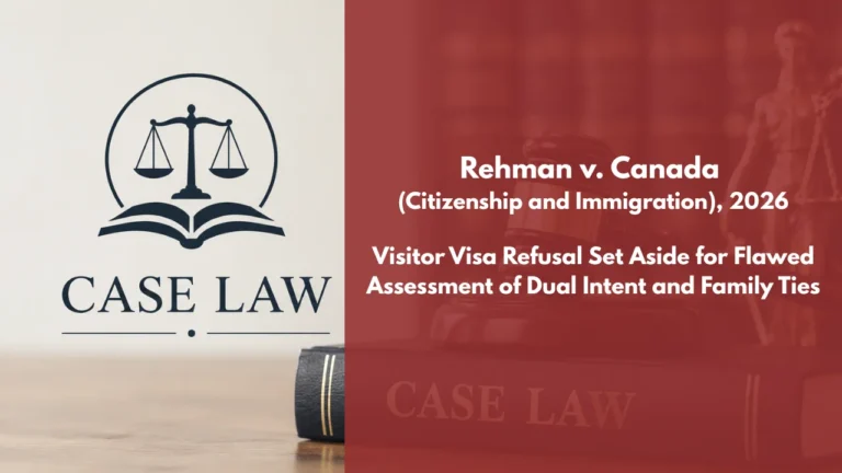 Rehman v Canada (Citizenship and Immigration)