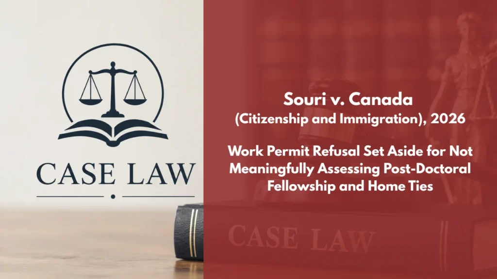 Souri v Canada (Citizenship and Immigration)