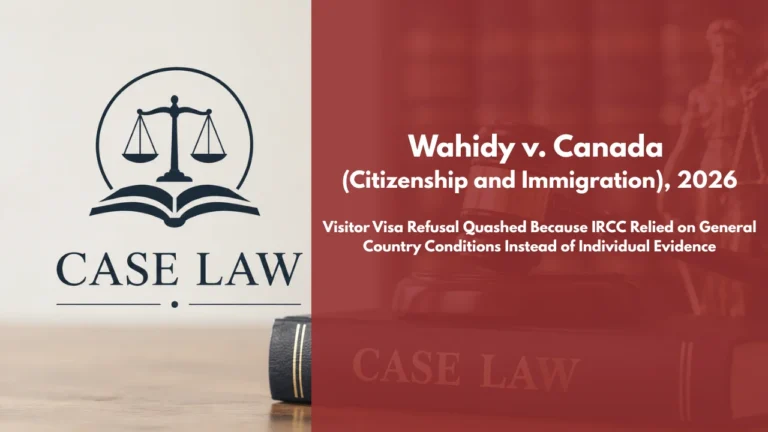 Wahidy v Canada (Citizenship and Immigration)