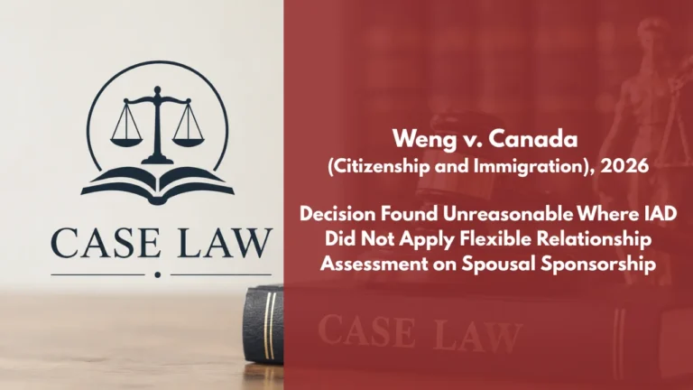 Weng v. Canada (Citizenship and Immigration)