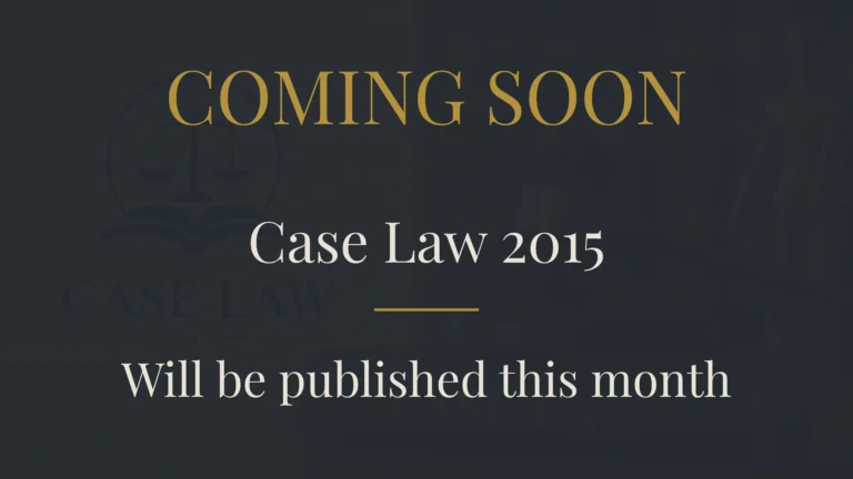 Case Law 2015