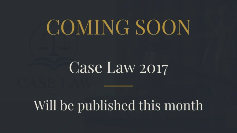 Case Law 2017